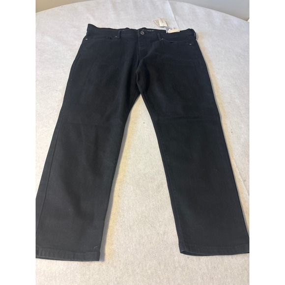 Banana Republic Mens Skinny Fit Jeans Black Solid Stretch Denim Pants 36x25 - Picture 2 of 13